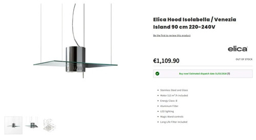 Extractor fan hood elica - extractor,