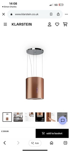 Cooker hood island - cooker,